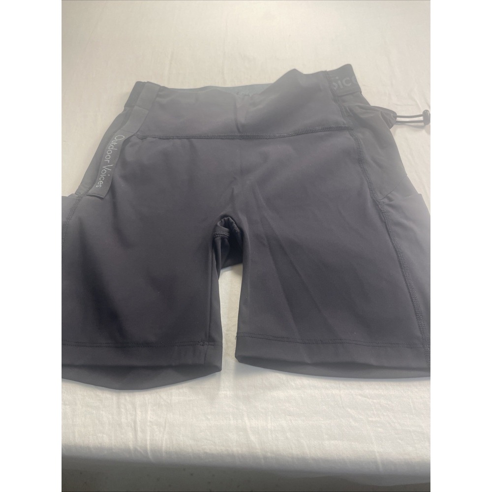 Outdoor Voices‎ Athletic Sportswear For Women Size Small Black Pockets Sides And